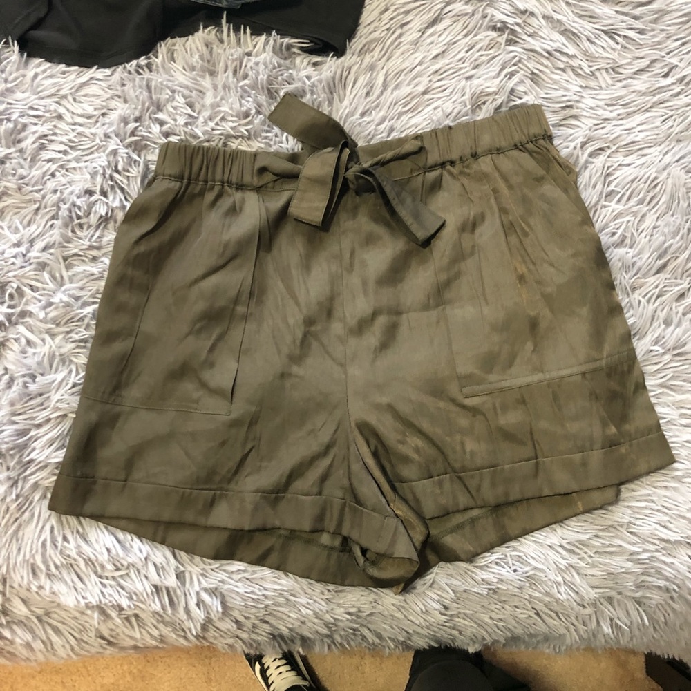 Olive Dress Shorts